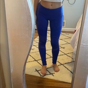 blue alo moto leggings